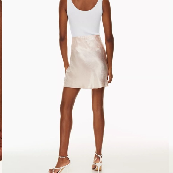 ARITZIA // BABATON ✨ SLIP SATIN MIDI SKIRT 🪡 - Picture 4 of 5